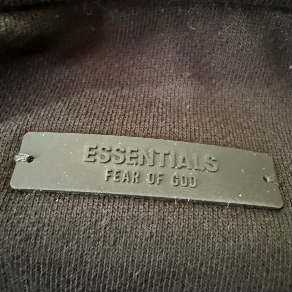 Fear of God Essentials Fleece Crewneck Sweater Black Mens Medium - Picture 7 of 7